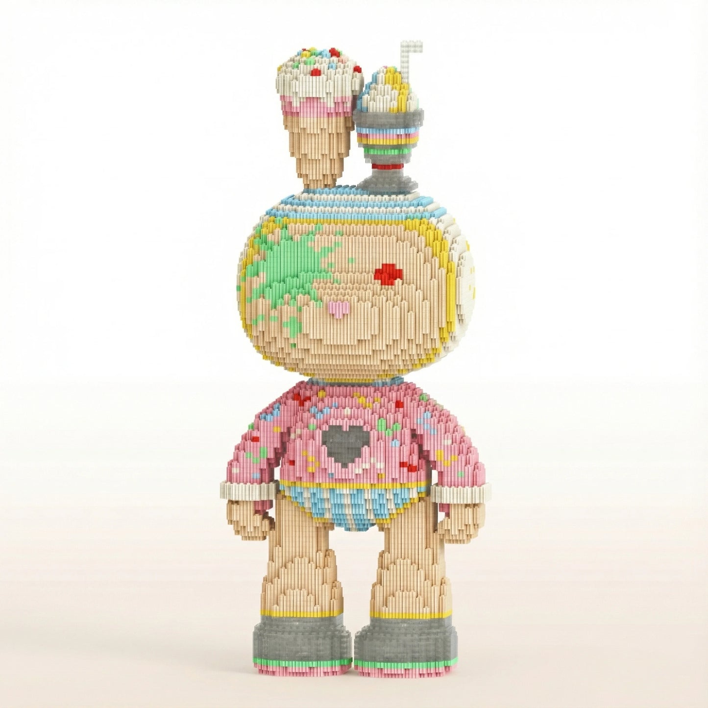 BRIKKO - Ours géant à assembler (43 cm)