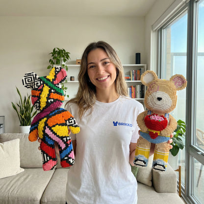 BRIKKO - Ours géant à assembler (43 cm)