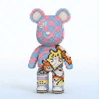 Pink & Blue Tiger Bear